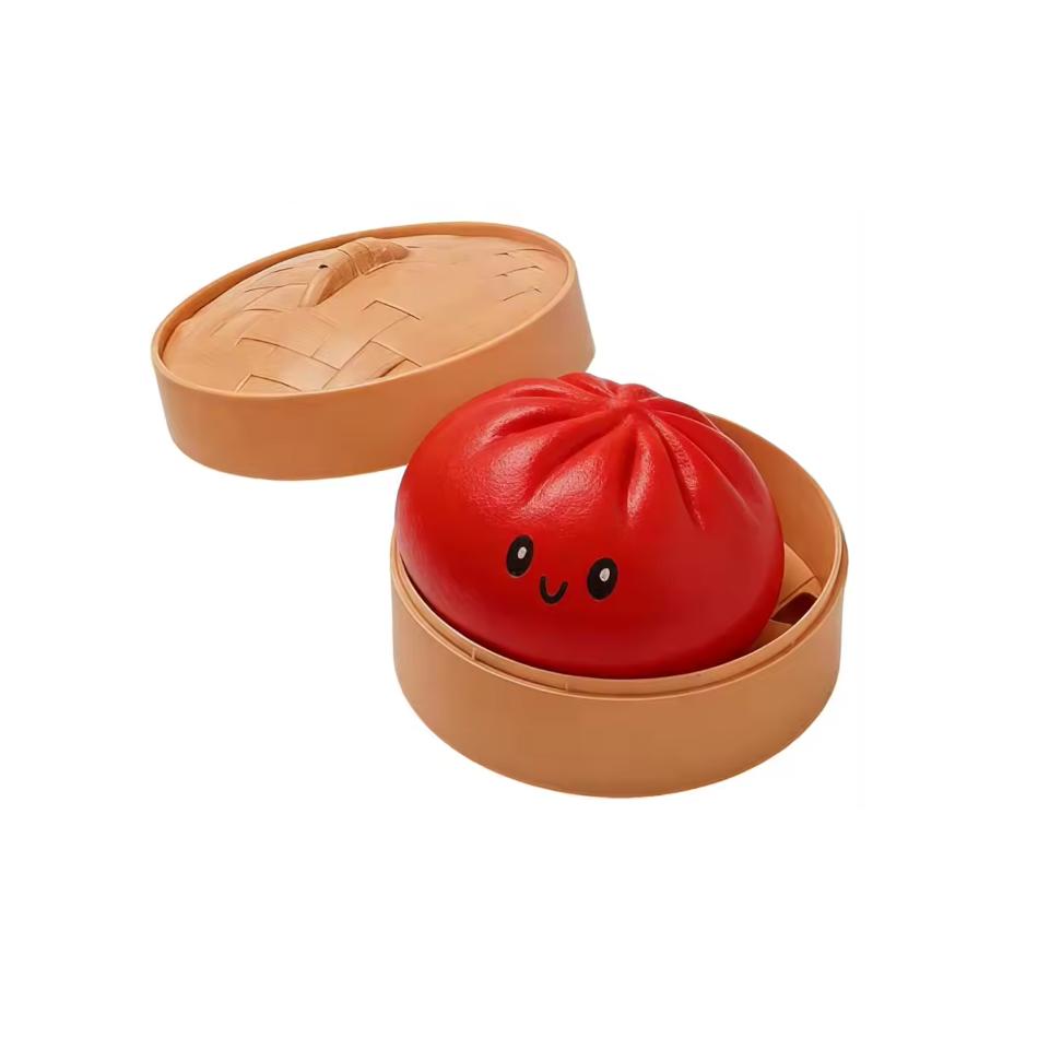 HOT Dumpling Squishy Squeeze Toy, Simulation Steamed Bun, Trending Funny Prank Stress Relief Ball, Decompression Artifact Toy