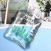 Hot Water Bag Water Injection Hot Water Bottle Girls Thickened Hand Warmer Cute Cartoon Student Small Size Transparent Velvet Warm Belly