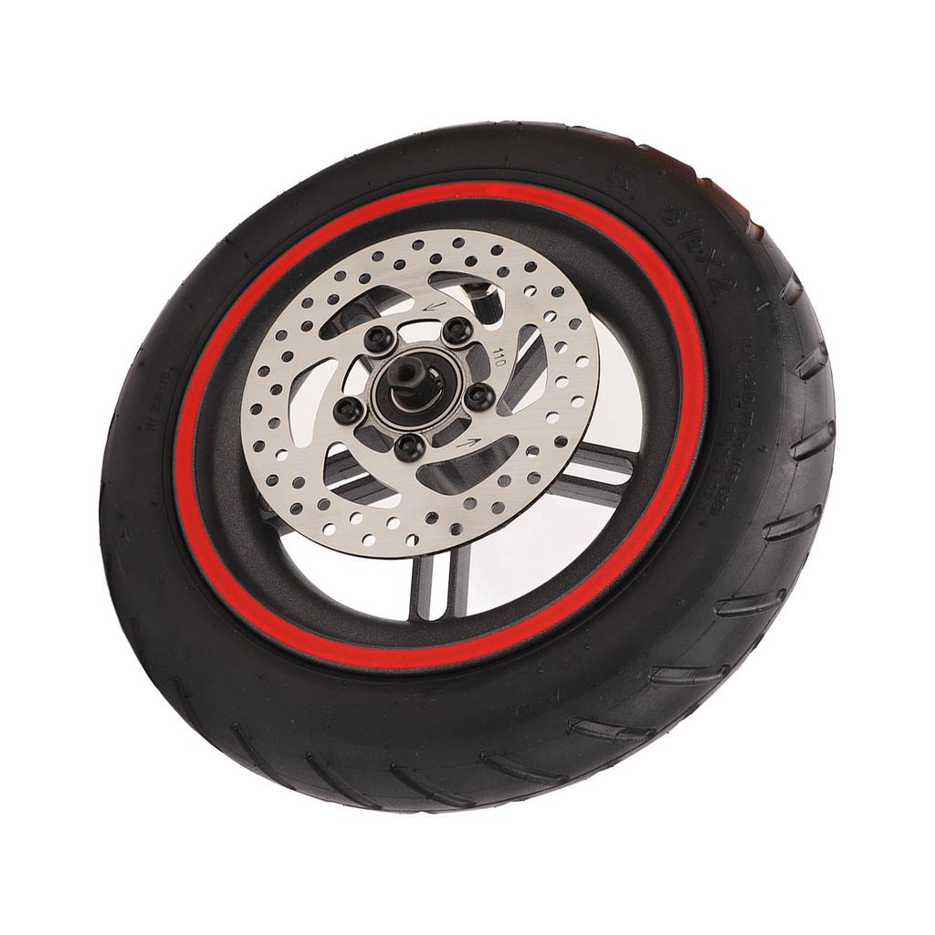 Sestava zadního kola elektrické koloběžky Červená zadní pneumatika s 110mm kotoučovou brzdou pro Xiaomi M365 1S