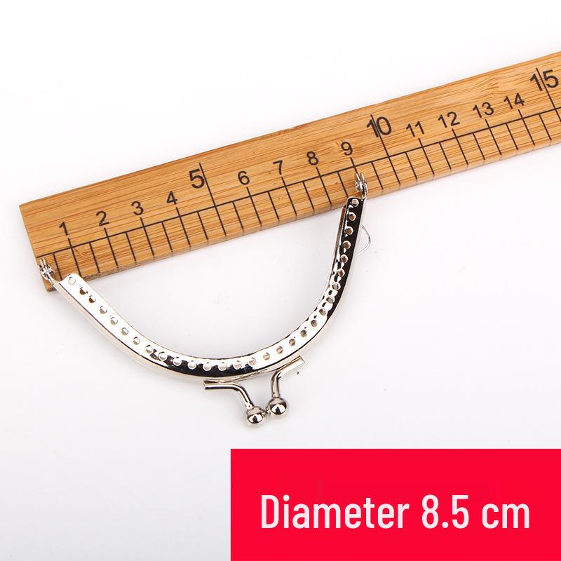 Silberne quadratische Schließe für handgefertigte Taschen - Mehrere Größen (6,5 – 20 cm)