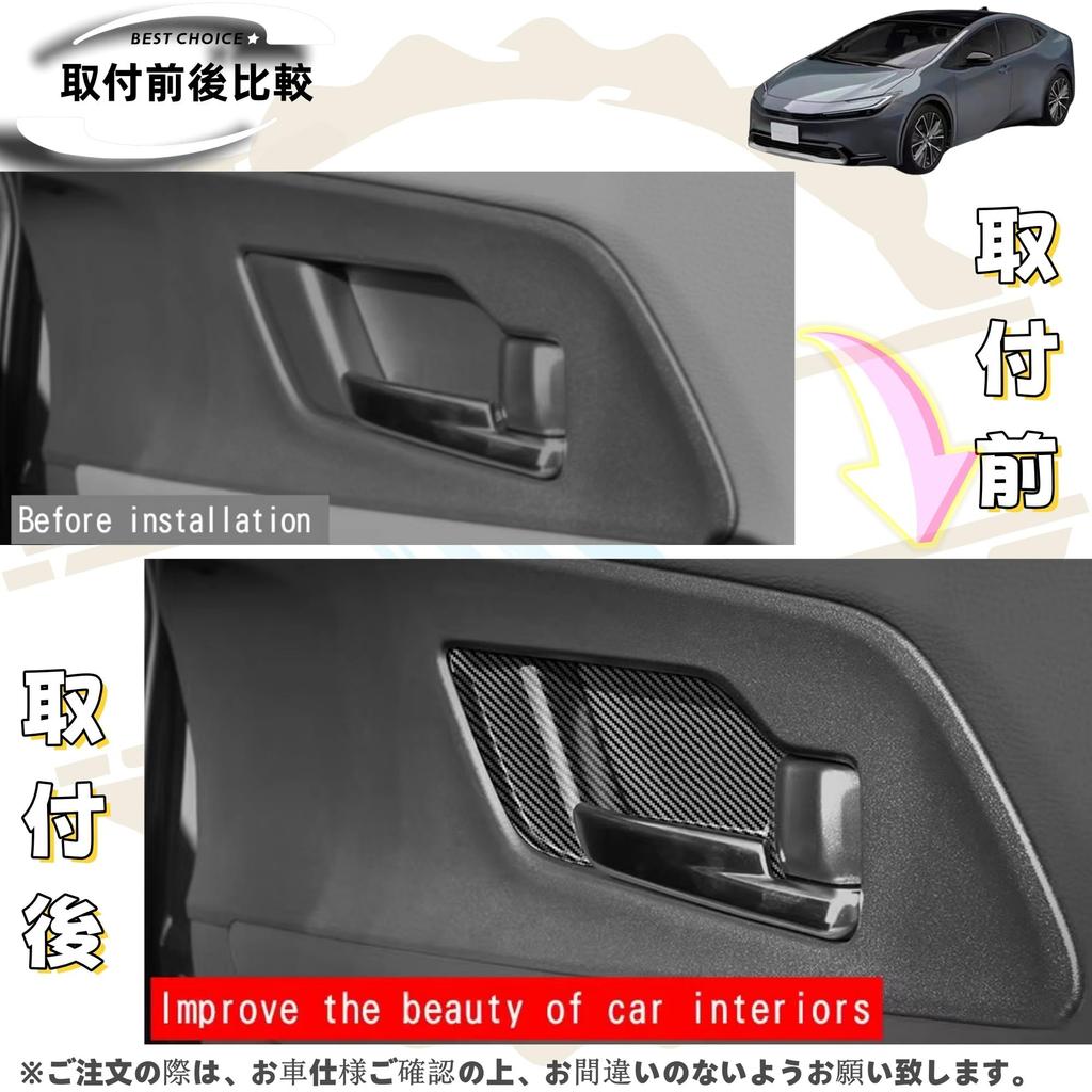 DodoxDIY Applicable New Prius 60 Series Accessories Door Handle Panel