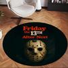 Friday The 13th (1) Round Office Rug Decorative Floor Rug for Office Bedroom Living Room and Home Space