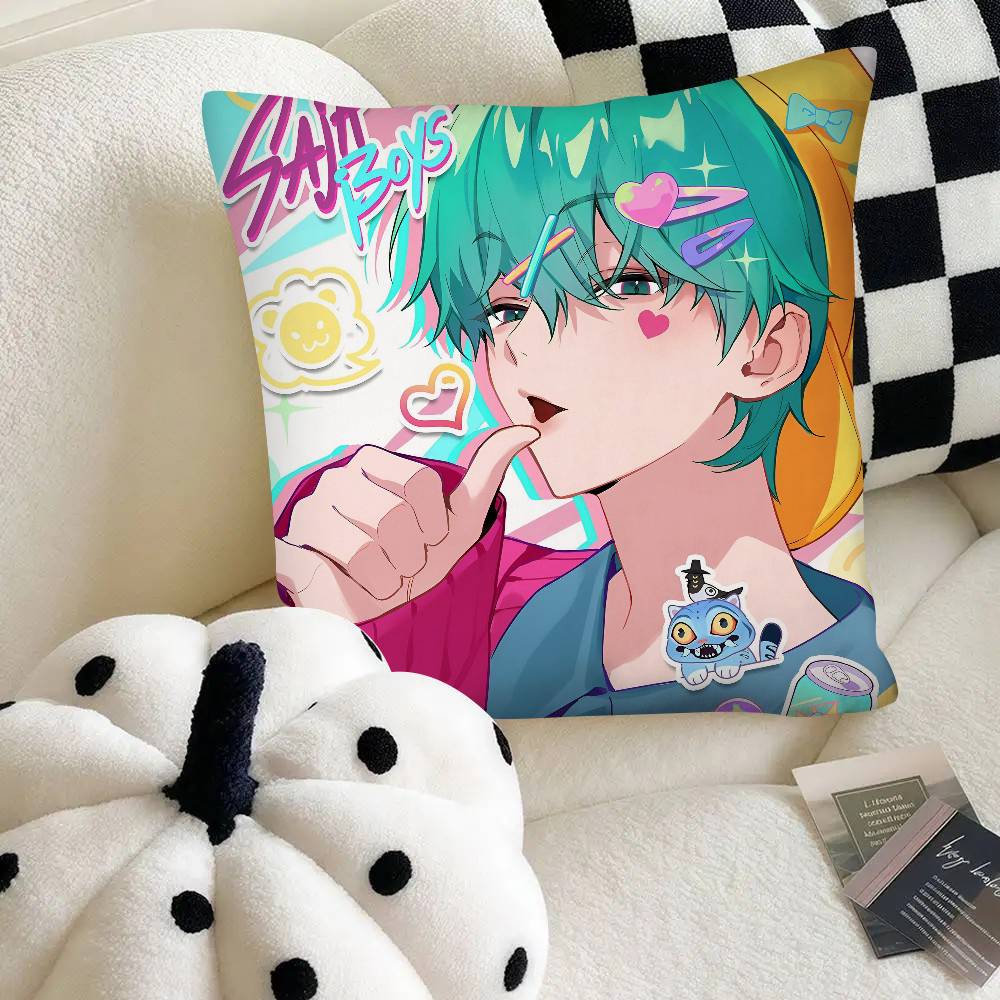 Kpop Demon Hunters Pillow Case Square Pillow Bedroom Sofa Leisure Comfort Cushion Car Home Decoration