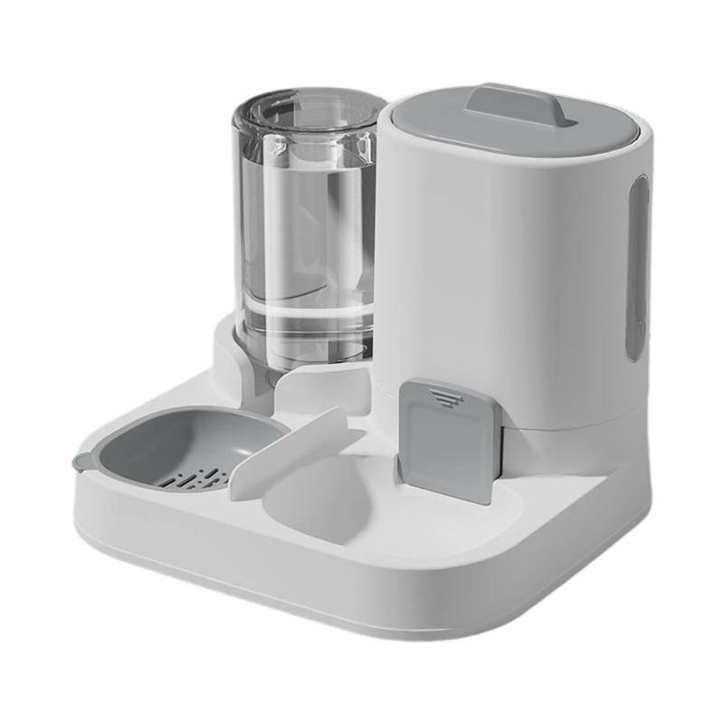 

Cats Dog Feeding Station Leak Proof Water Fountains System Detachable Dish Anti Slip Base Design