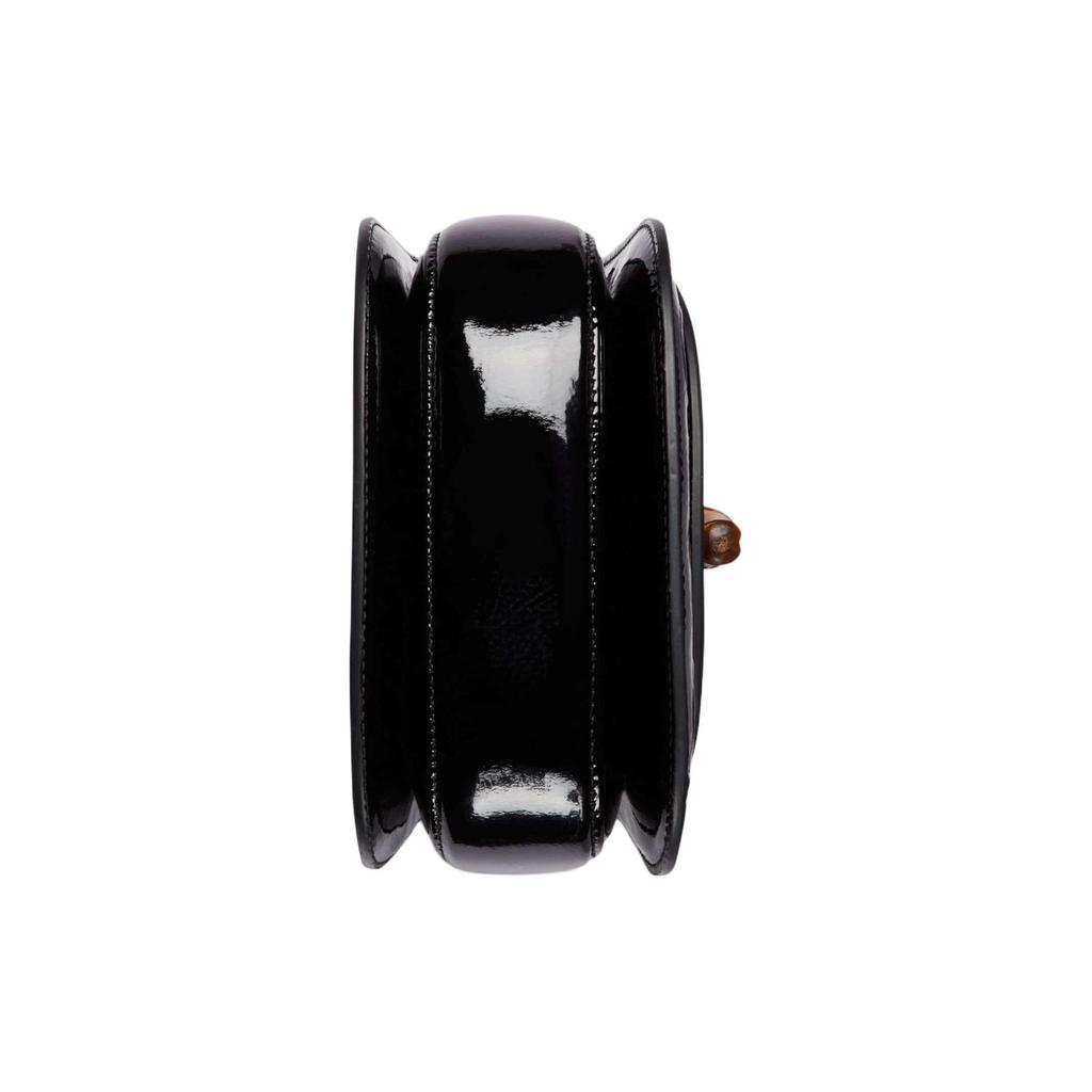 GUCCI Patent Leather Shoulder Bag, Crossbody Bag, Handbag Mini Women's Black 786482-AADJQ-1060