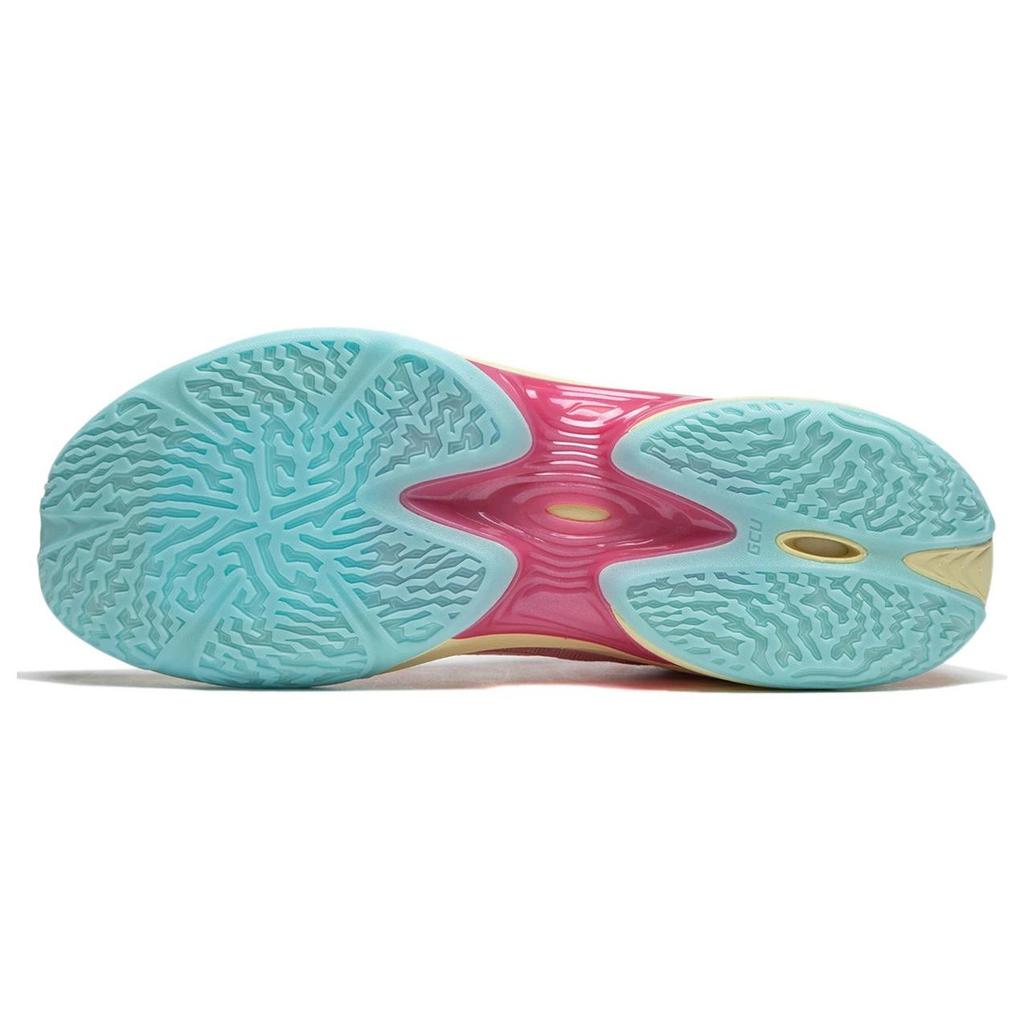 Li-Ning Li Ning Super Light 2024 Basketball Shoes Men's Low Top Peach Blossom Pink/Island Blue ABAU011-8