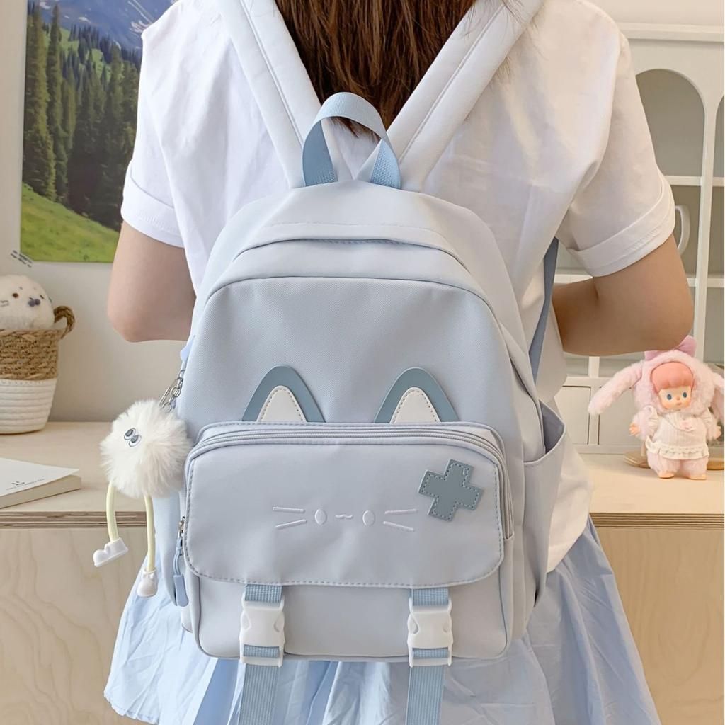 Schoolbag Campus Style Cute Student School Bag Niche Design Sense Lightweight Backpack Girl Soft Girl Travel Commuter Backpack