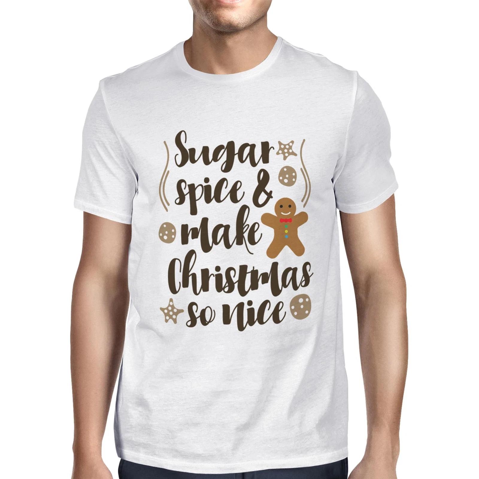 1Tee Mens Sugar Spice & Make Christmas Nice T-Shirt XXXXL