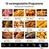 Air Fryer XXL Airfryer 8.5L Airfryer with Viewing Window & Color Display, 12 Programs, Color LED Touchscreen, Easy Cleaning