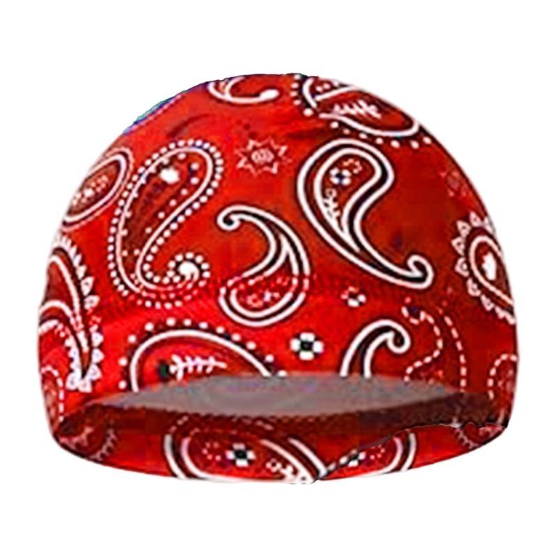 

Silk Cooling Head Caps for Biking Hiking Workout Thin Turban красный