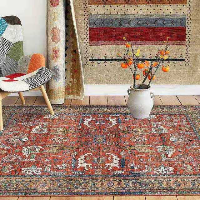 Český koberec Evropská ložnice Retro Obývací pokoj Konferenční stolek Koberec Koberec v etnickém stylu Home Decor Koberec 
