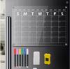 Clear Magnetic Acrylic Weekly Planner Erasable Fridge Message Board