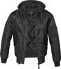 Winter Jacket Brandit MA1 Sweat Hooded Jacket Black