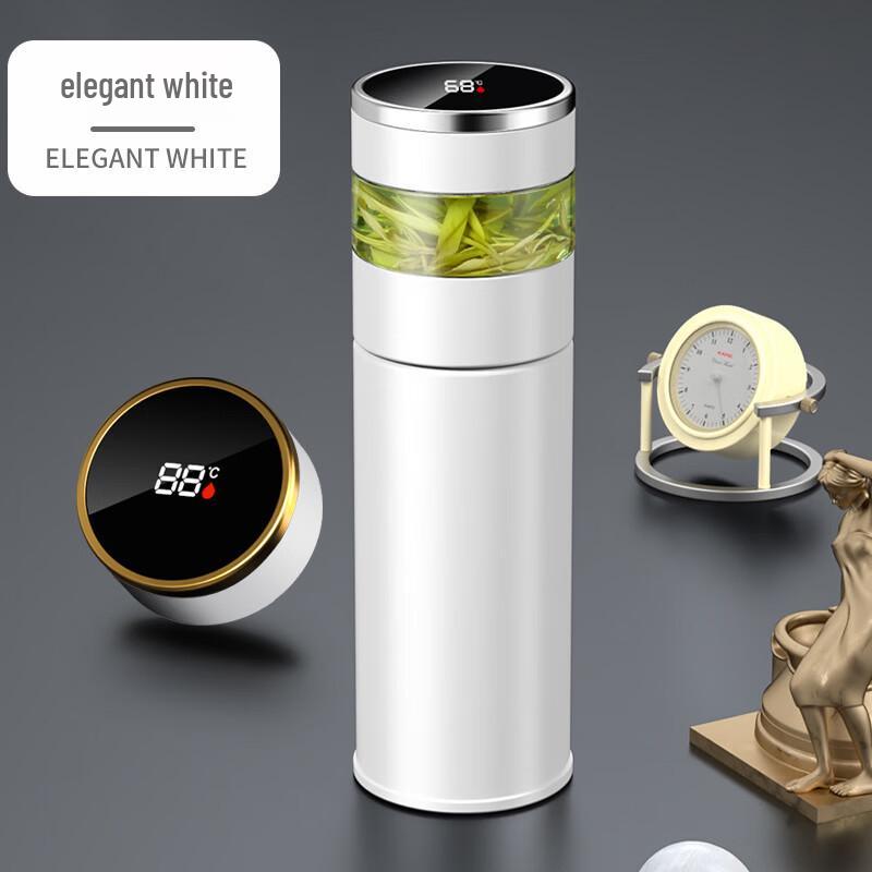 

OLOEY Tea Infuser Smart Insulated Double-Wall Glass Mug