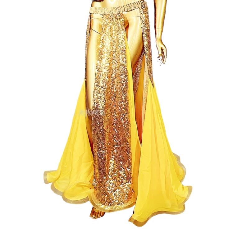 Practical Polyester Blend Belly Dance Skirt With Sparkling Sequins Appropriate Decoration Hip Scarf For Multiple Uses