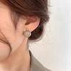 French Enamel Drop Glaze Temperament Earrings Women'S Light Luxury Niche High-End Stud Earrings French Retro Elegant Versatile Earrings