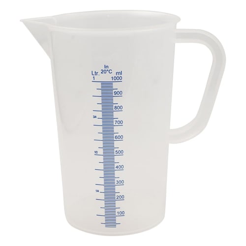 Kartell Tall Measuring Cup with Blue Graduations, 1000mL, 442081