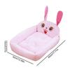Cat Bed For Indoor Cats Cartoon Rabbits Shape Puppy Sleeping Bed Soft And Comfortable Calming Detachable Pet Warm Nest For Dogs