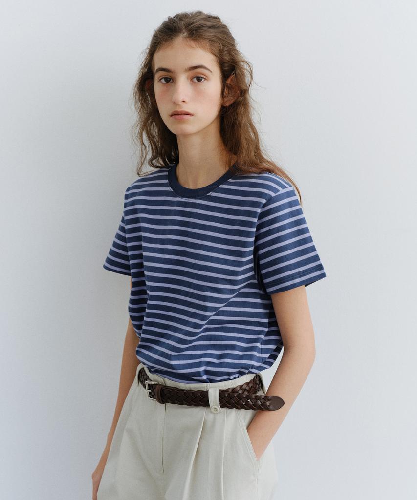Yulago Stripe Half T-Shirt