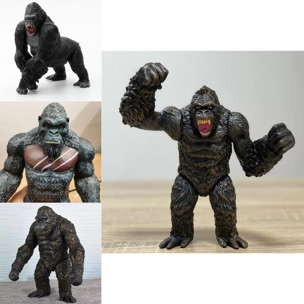 Original Bandai Shm King Kong Gorilla Model Toys Exquisite Action Figure For Childrens Gifts