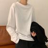 Women's T-shirt Slim Pure Cotton Tshirt Long-sleeved for Female Thin White Tops Woman Tees Shirt