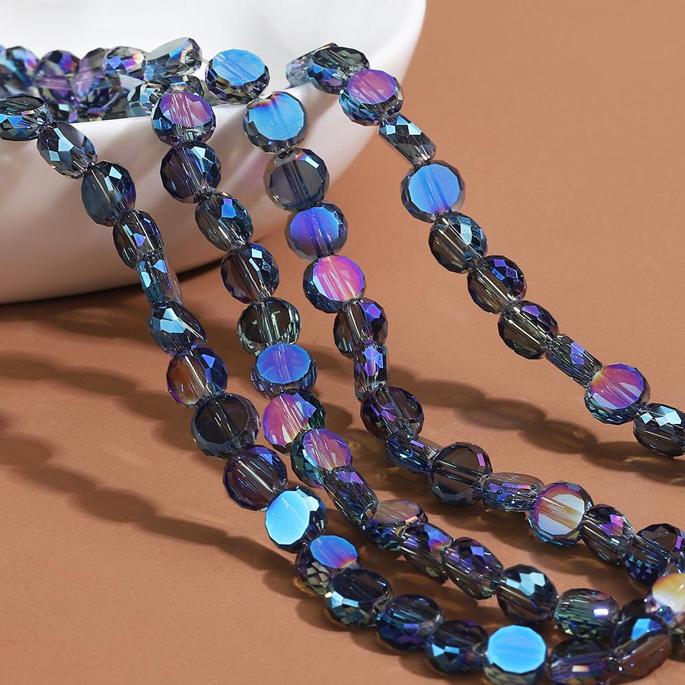 100pcs Crystal Stone Beads Rondelle Austria Faceted Loose Spacer Round Beads for Jewelry Making DIY Necklace Bracelet Wholesale