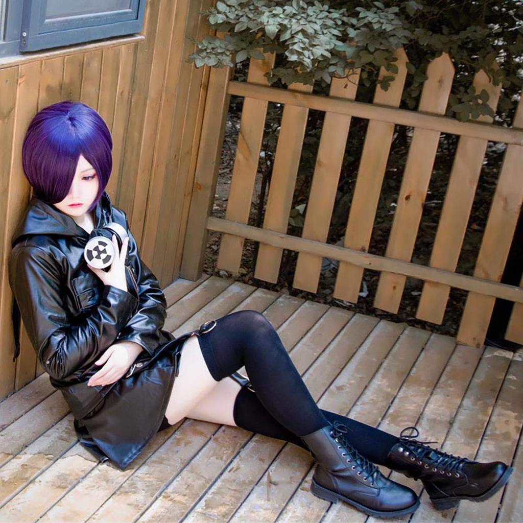 [Milky Time] Tokyo Ghoul Kirishima Touka Cosplay Costume (Medium) with Wig