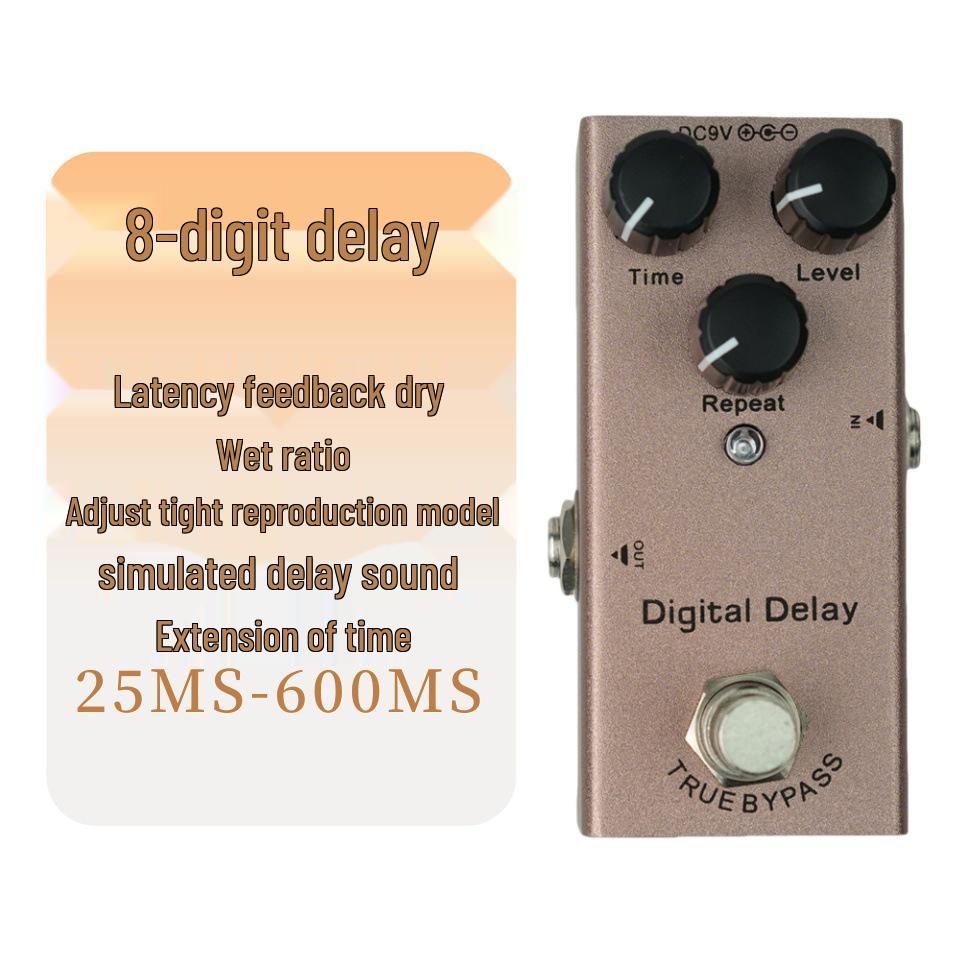 Guitar Effects Pedal Electric Multifunctional Reverb Chorus Delay Metal Stompbox
