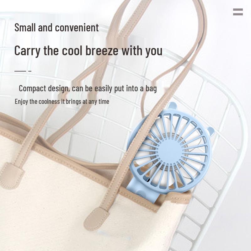 2025 USB-wiederaufladbarer Mini-Handventilator - Tragbares Geschenk mit individuellem Logo