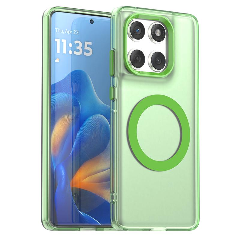 Magnetic Adsorption Wireless Charge Case For Motorola Edge 60 Transparent Phone Case Moto Edge 60 Case For Moto Edge 60 Fusion