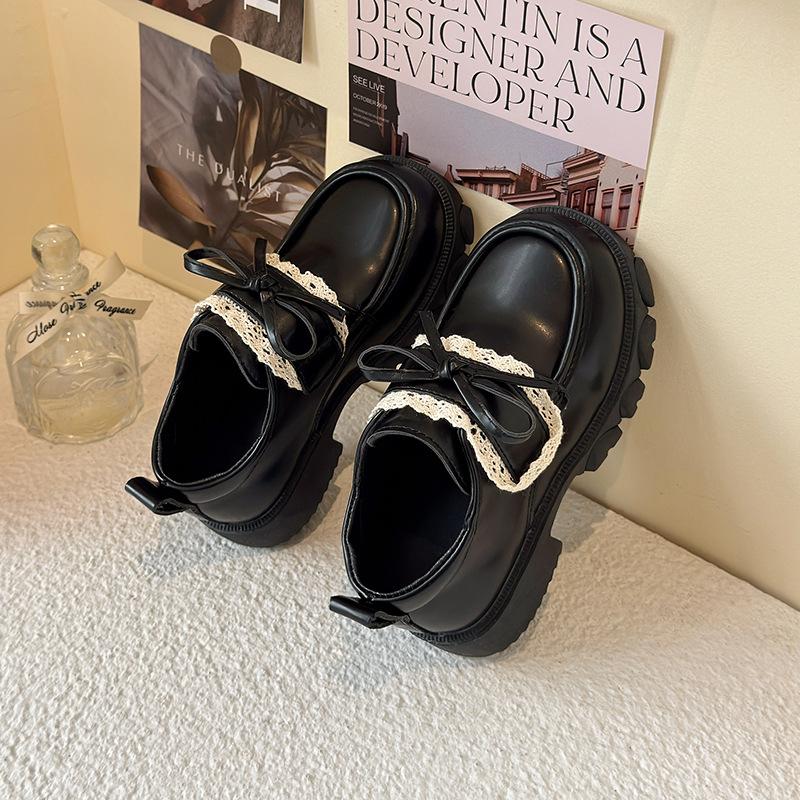 Girls' leather shoes 2025 spring new children's shoes little girl princess shoes soft-soled loafers trendy retro leather shoes