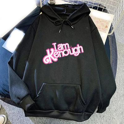 Mode I Am Kenough Print Hoodies Unisex Frauen Streetwear Hip Hop Hoodie Mit Kapuze Sweatshirts Pullover Unisex Trainingsanzug Kleidung