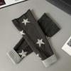 Five Pointed Star Lolita Boots Cover Double-sided Wear Long Tube Sock Knitted Foot Cover  Student