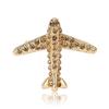 Mode Strassstein Flugzeug Brosche Nische High-End Damen Kleid Anzug Schmuck Corsage mit Nadel