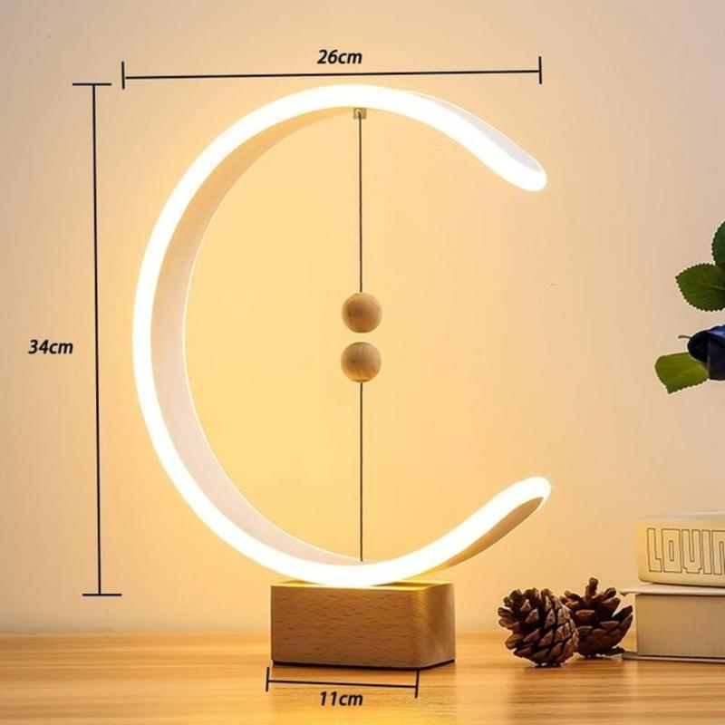 Heng Balance Lamp Creative Gift Magnetic Lamp LED Home Lamp Night Lamp Night Ball Magnetic Break Decor Decor Night Drop | LED Table Lamps