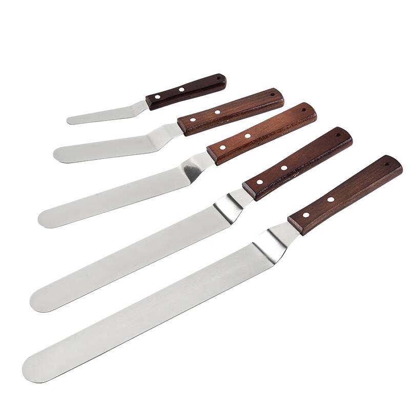 Zhishi Wooden Handle Curved Spatula Set