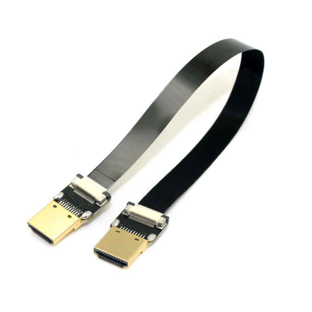 CY FPV HDMI Typ A Stecker auf HDMI Stecker HDTV FPC Flachkabel 50cm für Multicopter Luftaufnahmen