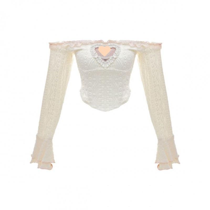 Kawaii Clothing Knitted Three Piece Tutu Skirts Sets Y2k Blouse Mini Skirts Lolita Suit Fashion Outfits
