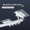 No-Drill Adhesive Curtain & Clothes Hanger with Hooks 