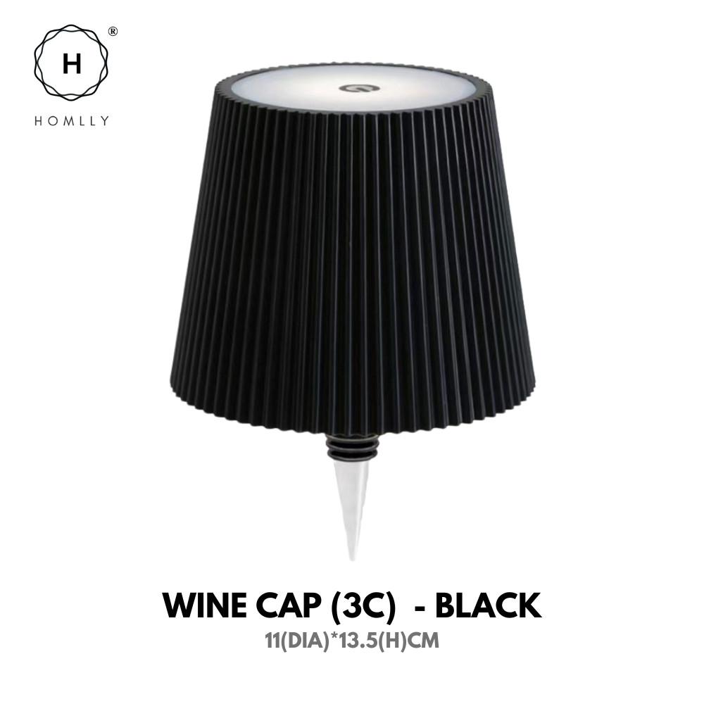 Homlly Touch Control 3 Colors RGB Stepless Dimmable LED Wireless Bottle Lamp Shade