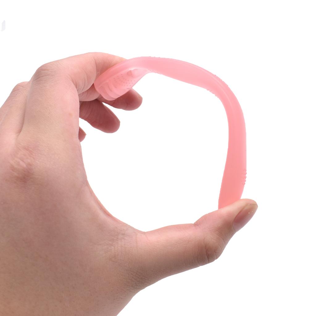 2Pcs Tongue Surface Oral Cleaning Brushes Adult Children Soft Silica Gel Tongue Scraper Color Random Oral Cleaner Brush