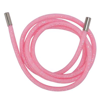 Glitzer Kordel Hoodie Kordel Runde Pfeifenkordel Paillettenbesatz Gürtel für Sporthose 138cm L Rosa