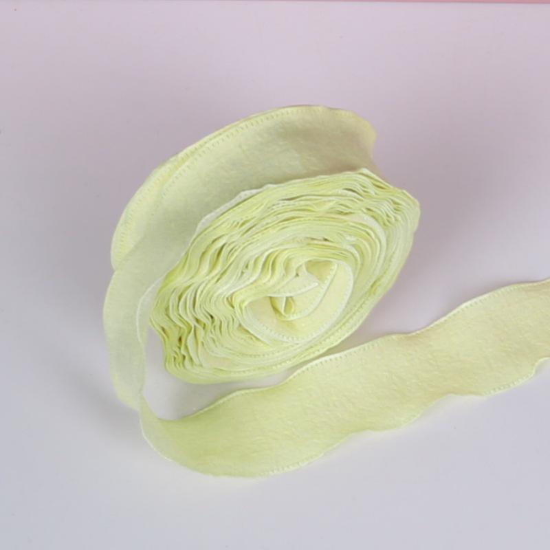 2.5cm Bubble Pleated Ribbon Flower Bouquet & Gift Box Decoration Fishtail Gauze DIY Packaging Ribbon