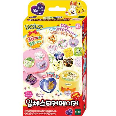 We Dream Pokemon 3D Sticker Maker Refil, cores misturadas, brinquedos populares para crianças coreanas