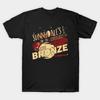Men Black Print T-shirt Sunnydale'S The Bronze No-Cut Transfer Paper Print Cotton Tshirt