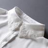 Handmade White Fake Collar for Women Lapel Shirt Detachable Collar Sweater Suits Removable Half Shirt False Collar Neck Ties