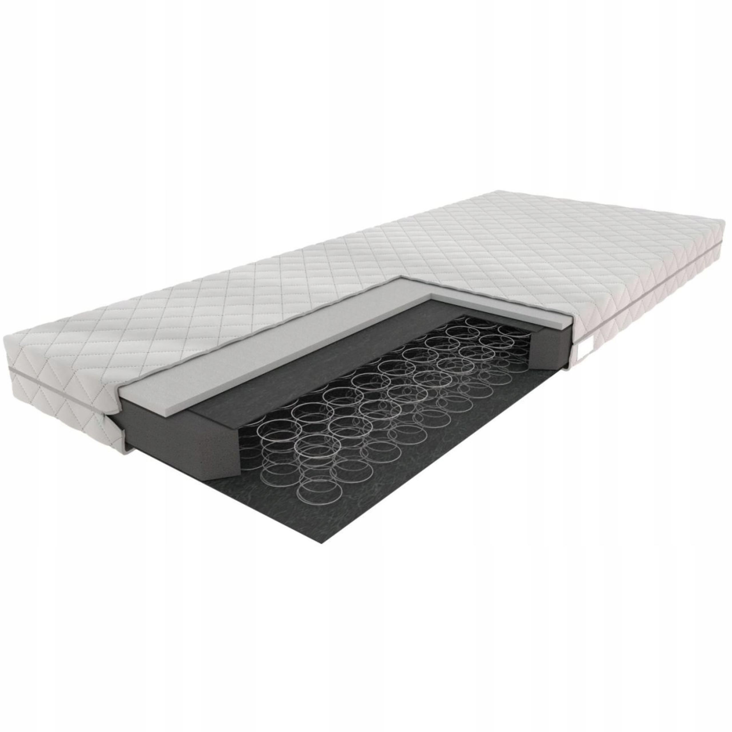 Furnitex Bonellowy - Bonellveringmatras - 160 x 200 cm - Gemiddeld ligcomfort - Witte gewatteerde hoes