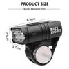 Led  Light Front Portable Usb Rechargeable Waterproof Night Flashlight Riding Accessories Tail Light