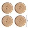 4-teiliges Tassenuntersetzer-Set aus Holz, süße runde Tassenmatten, heiße Unterlage für Tee und Kaffeetassen, Tischsets, Küchenzubehör
