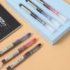 10Pcs/Pack Portable Rollerball Pen 3 Colors Optional Anti-Slip Pen Grip 0.5mm Needle Nib Office School Writing Supplies